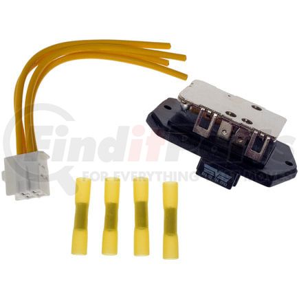 973-133 by DORMAN - HVAC Blower Motor Resistor Kit - 4 Wires, 4 Blade, Female Terminal, 6.75 in. Harness