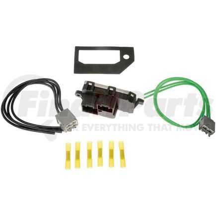 984-499 by DORMAN - HVAC Blower Motor Resistor Kit - 6 Wires, 2; 3 Blade, Male Terminal