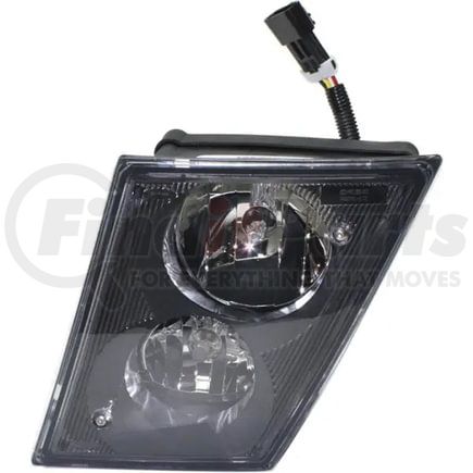TR002-VLFL2-L by TORQUE PARTS - Fog Light - Driver Side, with Halogen Bulbs, DOT and SAE Approved, for 2003-17 Volvo VNL