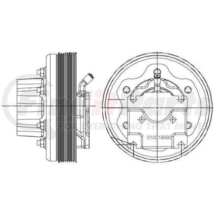 010019588X by KIT MASTERS - Kysor-Style Hub - Remanufactured