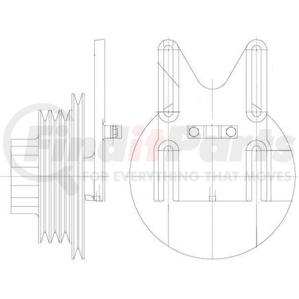 1077-07735-02X by KIT MASTERS - Kysor-Style Hub - Remanufactured