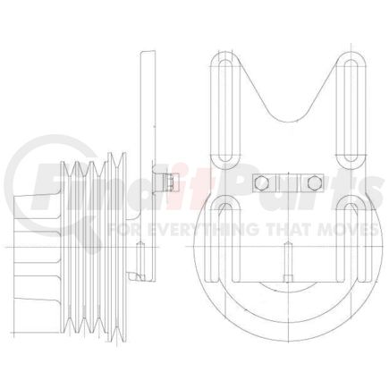 1077-07735-12X by KIT MASTERS - Kysor-Style Hub - Remanufactured