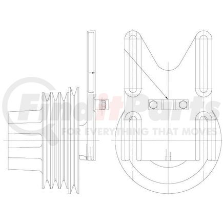 1077-07735-13X by KIT MASTERS - Kysor-Style Hub - Remanufactured