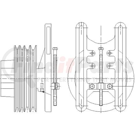 1077-07767-08X by KIT MASTERS - Kysor-Style Hub - Remanufactured