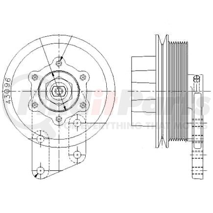 1077-07770-10X by KIT MASTERS - Kysor-Style Hub - Remanufactured