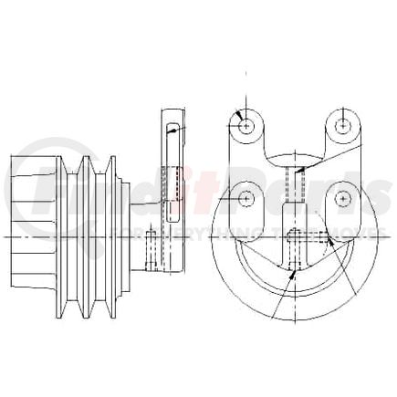 1077-07867-01X by KIT MASTERS - Kysor-Style Hub - Remanufactured