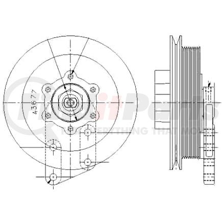 1077-07770-12X by KIT MASTERS - Kysor-Style Hub - Remanufactured
