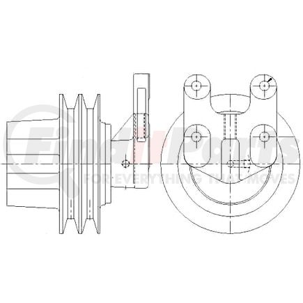 1077-07867-10X by KIT MASTERS - Kysor-Style Hub - Remanufactured
