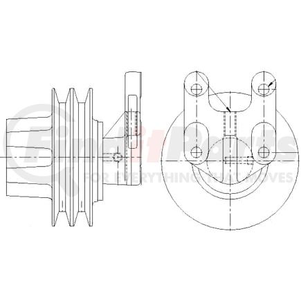 1077-07867-08X by KIT MASTERS - Kysor-Style Hub - Remanufactured