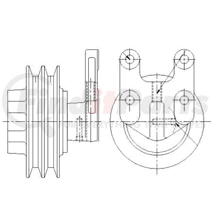 1077-07867-12X by KIT MASTERS - Kysor-Style Hub - Remanufactured