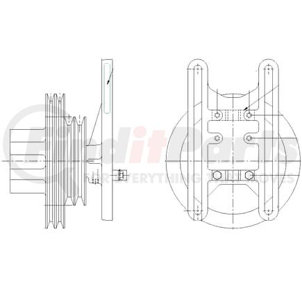 1077-07869-01X by KIT MASTERS - Kysor-Style Hub - Remanufactured