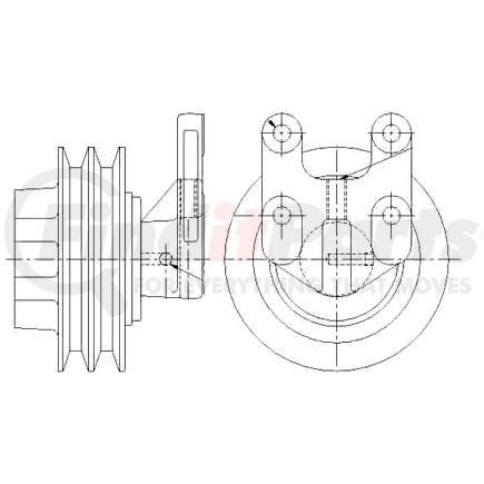 1077-07867-11X by KIT MASTERS - Kysor-Style Hub - Remanufactured