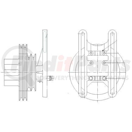 1077-07869-04X by KIT MASTERS - Kysor-Style Hub - Remanufactured