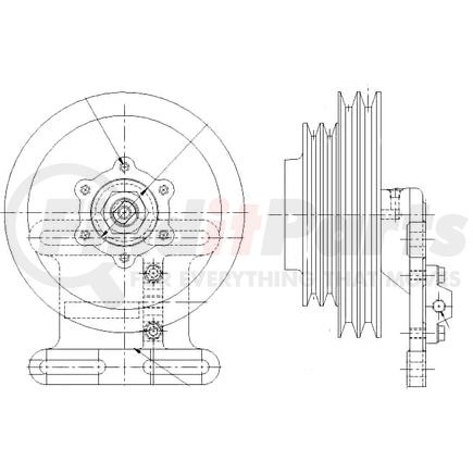 1077-07908-01X by KIT MASTERS - Kysor-Style Hub - Remanufactured