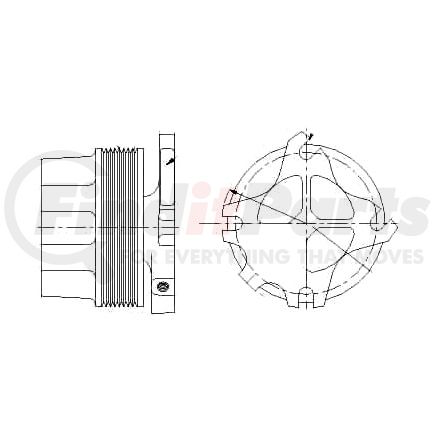 1077-07929-04X by KIT MASTERS - Kysor-Style Hub - Remanufactured