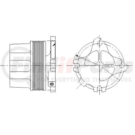 1077-07929-06X by KIT MASTERS - Kysor-Style Hub - Remanufactured