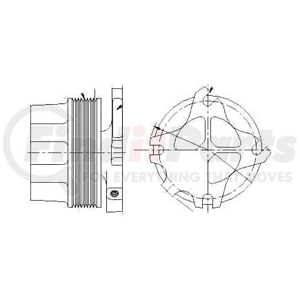 1077-07929-01X by KIT MASTERS - Kysor-Style Hub - Remanufactured