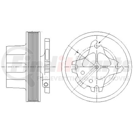 1077-07929-10X by KIT MASTERS - Kysor-Style Hub - Remanufactured