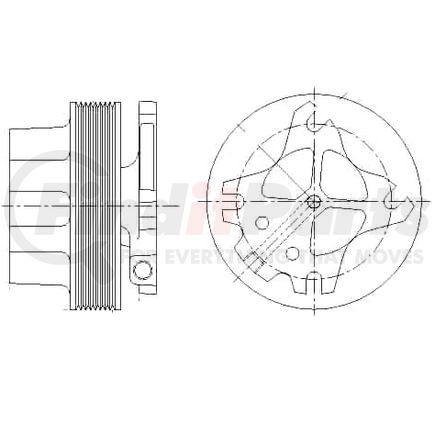 1077-07929-12 by KIT MASTERS - Kysor-Style Hub - New