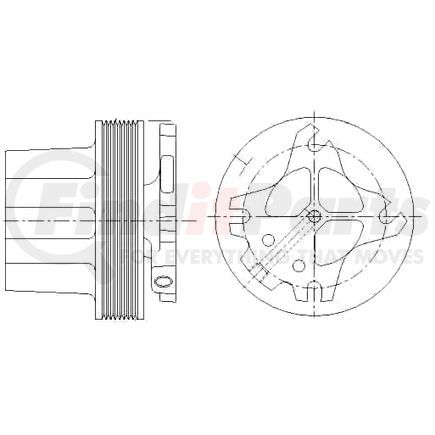 1077-07929-09X by KIT MASTERS - Kysor-Style Hub - Remanufactured