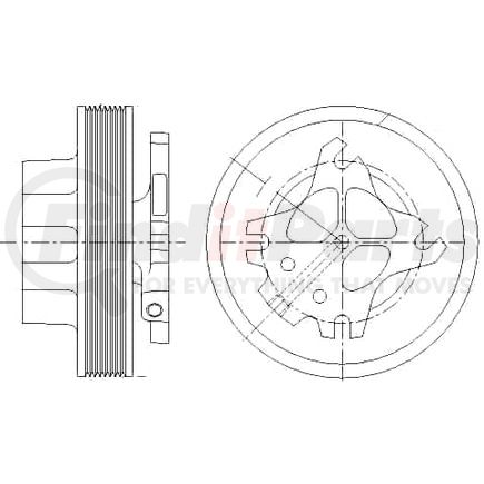 1077-07929-13X by KIT MASTERS - Kysor-Style Hub - Remanufactured