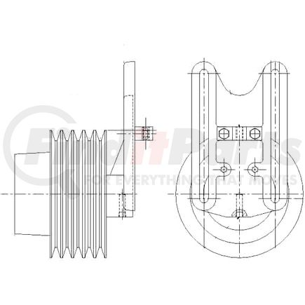1077-08071-02X by KIT MASTERS - Kysor-Style Hub - Remanufactured