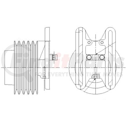 1077-08069-02X by KIT MASTERS - Kysor-Style Hub - Remanufactured