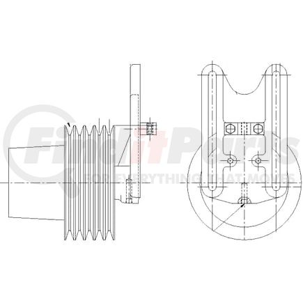 1077-08071-04X by KIT MASTERS - Kysor-Style Hub - Remanufactured
