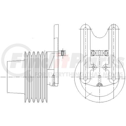 1077-08071-03X by KIT MASTERS - Kysor-Style Hub - Remanufactured