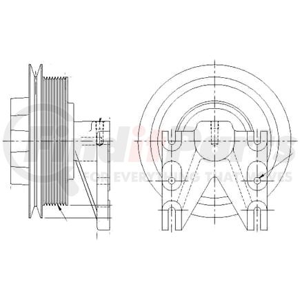1077-08079-01X by KIT MASTERS - Kysor-Style Hub - Remanufactured
