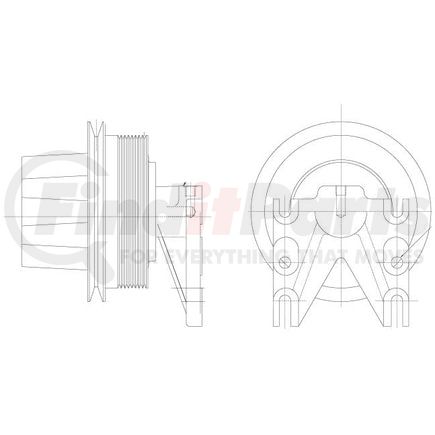 1077-08099-07X by KIT MASTERS - Kysor-Style Hub - Remanufactured