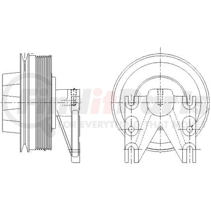 1077-08099-03X by KIT MASTERS - Kysor-Style Hub - Remanufactured