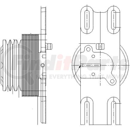 1077-08115-02X by KIT MASTERS - Kysor-Style Hub - Remanufactured