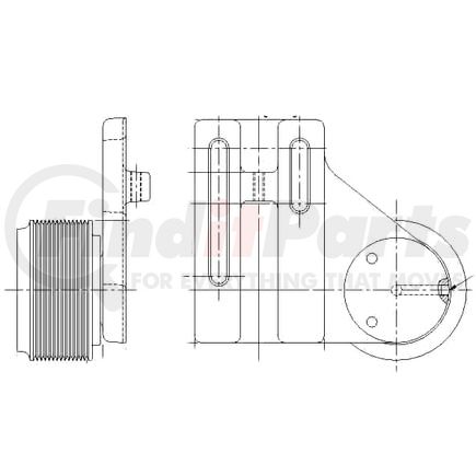 1077-08121-01X by KIT MASTERS - Kysor-Style Hub - Remanufactured