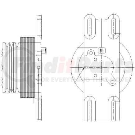 1077-08115-03X by KIT MASTERS - Kysor-Style Hub - Remanufactured