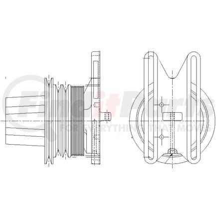 1077-08123-01X by KIT MASTERS - Kysor-Style Hub - Remanufactured