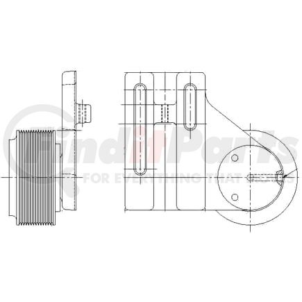 1077-08121-02X by KIT MASTERS - Kysor-Style Hub - Remanufactured