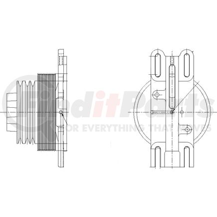 1077-08133-03X by KIT MASTERS - Kysor-Style Hub - Remanufactured