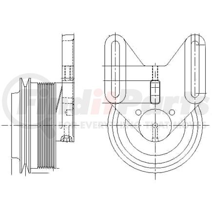1077-08163-01X by KIT MASTERS - Kysor-Style Hub - Remanufactured