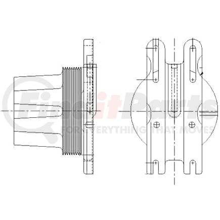 1077-08166-03X by KIT MASTERS - Kysor-Style Hub - Remanufactured