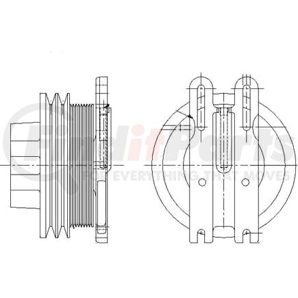 1077-08166-04X by KIT MASTERS - Kysor-Style Hub - Remanufactured