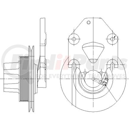 1077-08207-02X by KIT MASTERS - Kysor-Style Hub - Remanufactured