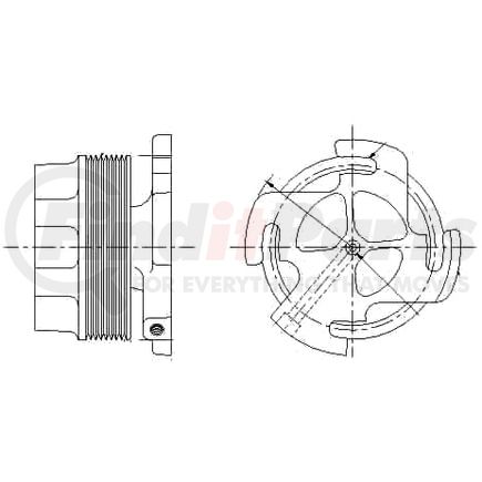 1077-08191-01X by KIT MASTERS - Kysor-Style Hub - Remanufactured