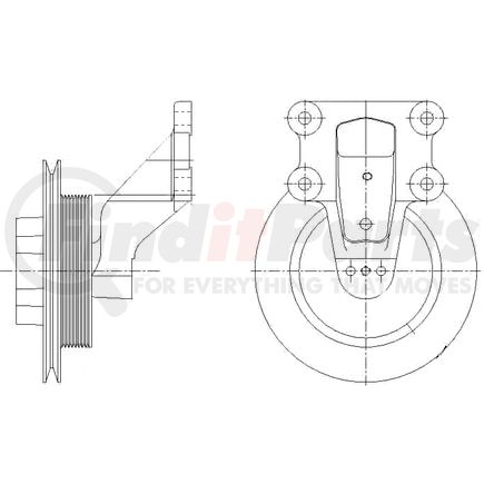1077-08211-02X by KIT MASTERS - Kysor-Style Hub - Remanufactured