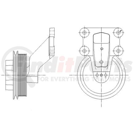 1077-08211-01X by KIT MASTERS - Kysor-Style Hub - Remanufactured