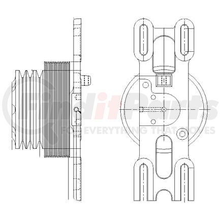 1077-08265-02X by KIT MASTERS - Kysor-Style Hub - Remanufactured