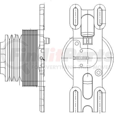 1077-08265-06X by KIT MASTERS - Kysor-Style Hub - Remanufactured