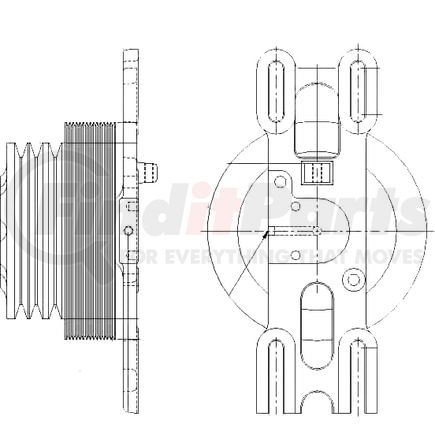 1077-08265-04X by KIT MASTERS - Kysor-Style Hub - Remanufactured