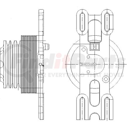 1077-08265-05X by KIT MASTERS - Kysor-Style Hub - Remanufactured