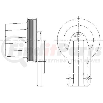 1077-09015-02X by KIT MASTERS - Kysor-Style Hub - Remanufactured